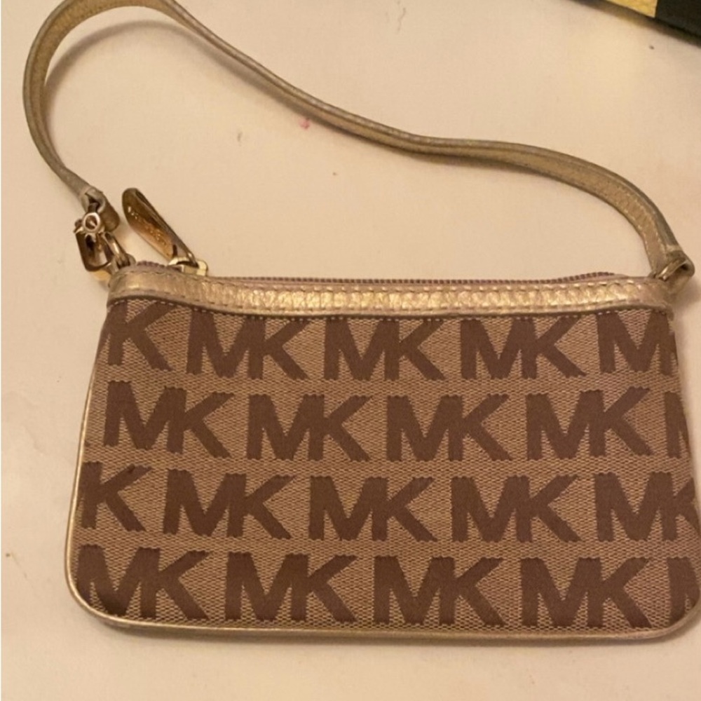 Michael Kors Brown Wristlet